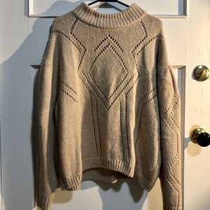 Over-sized cozy sweater.